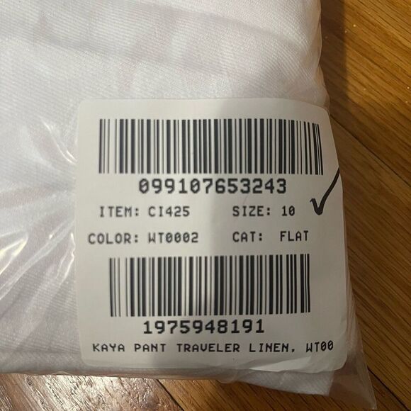 J.CREW Kaya Pant in Stretch Linen Blend Size 10 White NEW Coastal Comfort CI425 - Picture 14 of 14